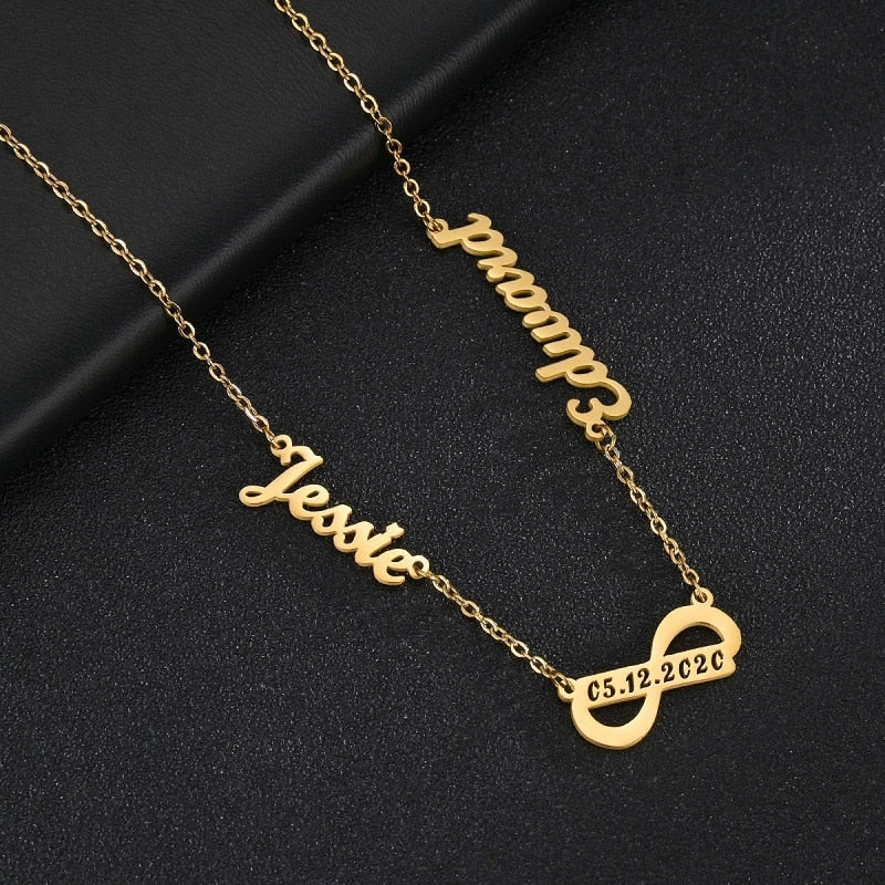 Personalized name deals necklace stainless steel