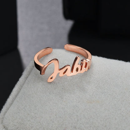 Bague Ajustable Personnaliser Tendance